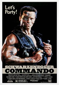 Commando filmposzter (1985) Arnold Schwarzenegger 70x50cm #355