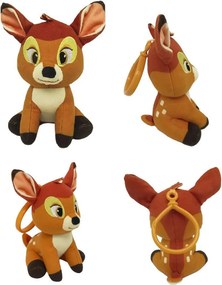 Disney Bambi Cute 3D plüss figura akasztóval, táskadísz 15 cm