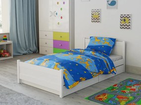 ZSIRÁF kék krepp ágyneműhuzat