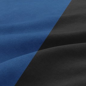 Hewlet fotel, szövet anyag, hab töltet, fekete - kék