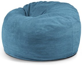 Kék kordbársony babzsákfotel Om 110 – SLOWDOWN