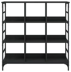 fekete szerelt fa tálalószekrény 102 x 32 x 103,5 cm