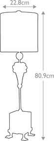 Flambeau POMPADOUR X FB-POMPADOURX-TL Asztali lámpa 1x60W/E27
