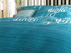 BLUE DREAM türkiz pamut ágyneműhuzat Ágyneműhuzat mérete: 70 x 90 cm | 140 x 200 cm