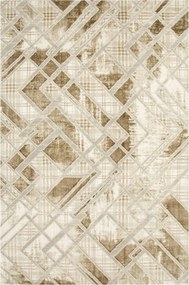 Divatszőnyeg Modern Bézs Krémszínű Rombusz Márvány Garda 200x290 cm