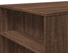 barna tölgyszínű szerelt fa dohányzóasztal 102 x 55 x 42 cm