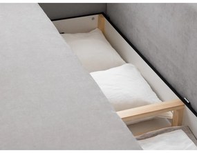 Bézs kinyitható tárolóhelyes kanapé 231 cm Elen – Micadoni