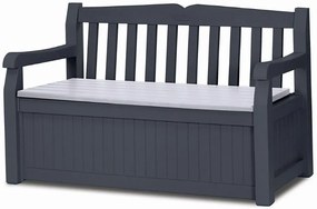 Keter Eden Garden Bench 265L kerti pad, szürke
