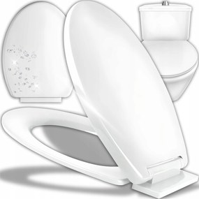 Kemény Wc-ülőke Szabadon Ereszkedő Univerzális Wc-ajtó Easy Clean