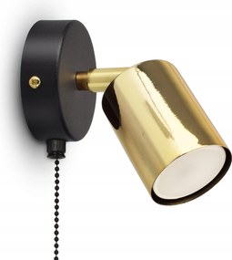 Fali lámpa Spot 571-KW1 GU10 Led Black &amp; Gold Edition