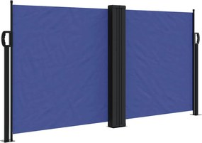 vidaXL kék behúzható oldalsó napellenző 120 x 1200 cm