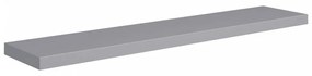 Szürke MDF lebegő fali polc 120 x 23,5 x 3,8 cm