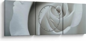 Kép - Fehér rózsa (órával) (90x30 cm)