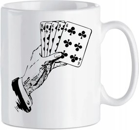 Ajándék bögre Póker Kártyatartó 330 ml