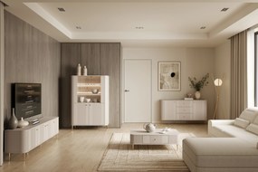 Vesper vitrin 103 cm - kasmír / arany lábak