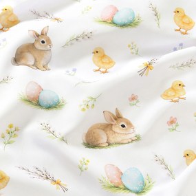 Goldea húsvéti dekor függöny - vidám húsvét 140x150 cm