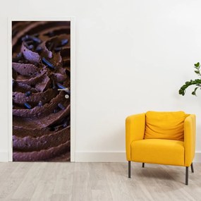 Fotótapéta ajtóra - Csokoládé cupcake (95x205cm)