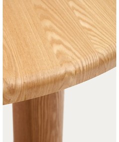 Kerek étkezőasztal kőrisfa dekorral ø 120 cm Mailen – Kave Home