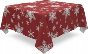 Karácsonyi Abrosz velúr 140x180 cm velvet velúr piros hópehely