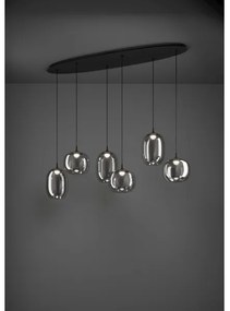 Eglo 390415 - LED Dimmelhető csillár zsinóron LARVA 6xLED/3,7W/230V 2700-6500K + távirányító