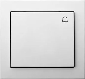 Csengő nyomógomb Ospel Kier LP-6W/00 fehér