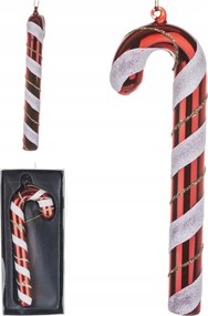 Üveg Dísz 12 CM Karácsonyfadísz Retró Nyalóka Karácsonyi Ajándék Ünnepek