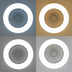 Brilagi - AURA LED/38W/230V fehér dimmelhető lámpa ventilátorral + DO
