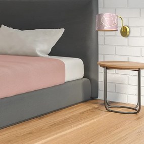 Fali lámpa ZIGGY 1xE27/60W/230V rózsaszín/arany