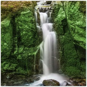 Poszterek 100x100 Vízesés Erdei zuhatag