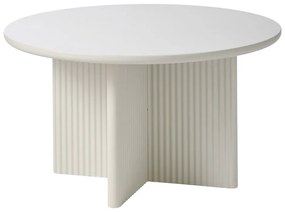 Világosszürke kerek dohányzóasztal ø 80 cm Palma – Unique Furniture
