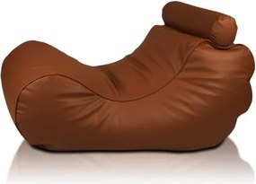 Babzsák nyugágy XL öko-bőr TiaHome - Világos barna