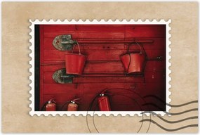 Poszterek 120x80 Tűzoltó szerszámok vödrök