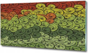 Fotó-kép edzett üveg Színes hullámok 100x70