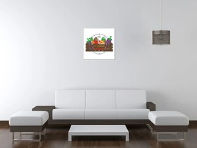 Gario Órás falikép Doboz zöldséggel Méret: 30 x 30 cm