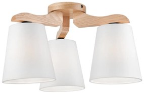 Csillár ANDREA 3xE27/60W/230V tölgy/fehér