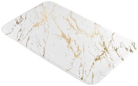 Fehér-aranyszínű fürdőszobai kilépő 45x75 cm Aquamarbre – douceur d'intérieur