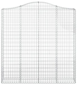 íves horganyzott vas gabion kosár 200x30x200/220 cm