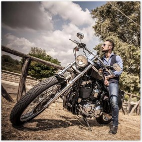 Poszterek 70x70 Motorkerékpár Klasszikus Motor