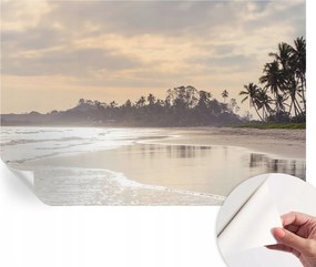 Dekoratív öntapadós fotótapéta az irodába Tengerparti reggel 104x70 cm