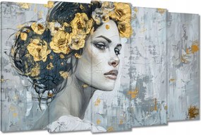 Vászonkép 150x95 Lány arany koszorúval