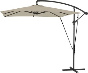 Outsunny Eccentrikus Napernyő 247x247 cm-es Kertiparral, Állítható Borítással és Anti-UV 50+ Szélerő Corddal | Aosom
