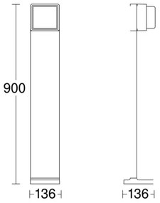 Steinel-LED Dimmelhető kültéri lámpa érzékelővel GL 85 SC 900 LED/9W/230V IP44