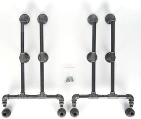 Cipősszekrény BORU 50x90 cm fekete/fenyő