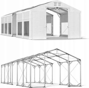 Garázs sátor 4x23m [3m] Tömör Das 580 Pp