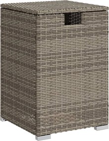 vidaXL szürke polyrattan propántartály borító asztal 40 x 40 x 60 cm