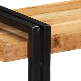 fali polc 90x33x45 cm tömör fa akácfa