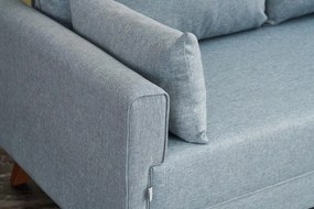 Kétszemélyes kanapé Bella Soft İkili Koltuk - Kék