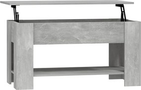 vidaXL betonszürke szerelt fa dohányzóasztal 101 x 49 x 52 cm