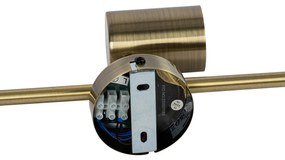 Modern spotlámpa bronz dönthető 3-lámpás - Jeana