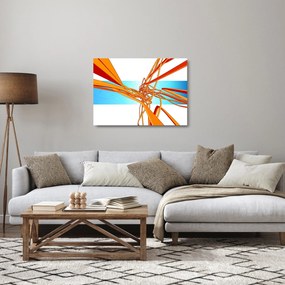 Kép - Összefonódó vonalak, absztrakciók (üvegen) (70x50 cm)